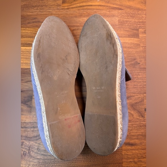 M. Gemi Women's Agio Blue Espadrille Pointy Toe Slip Ons 39 Suede - Picture 7 of 11